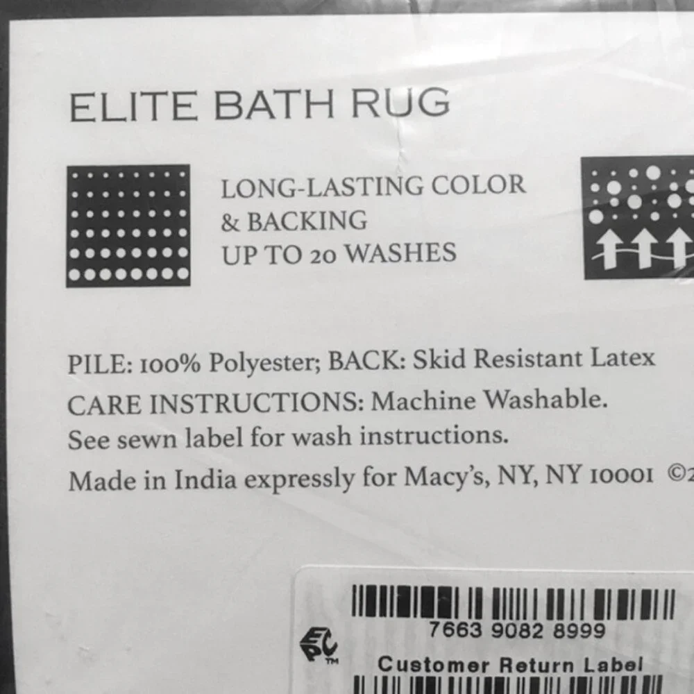 new LEMON CITRUS Charter Club Elite Plush Contour Rug w/ Skid Resistant Backing
